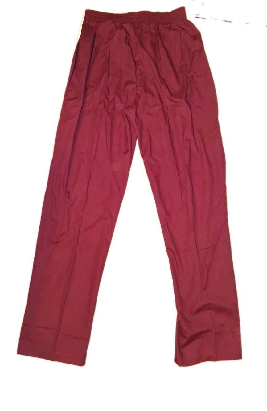 Landau Classic Fit Scrub Pants burgandy size Large Unisex NWT 8320